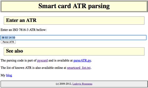 atr code smart card|smart card atr parsing.